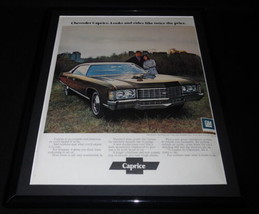 1971 Chevrolet Caprice Framed 11x14 ORIGINAL Vintage Advertisement - $44.54