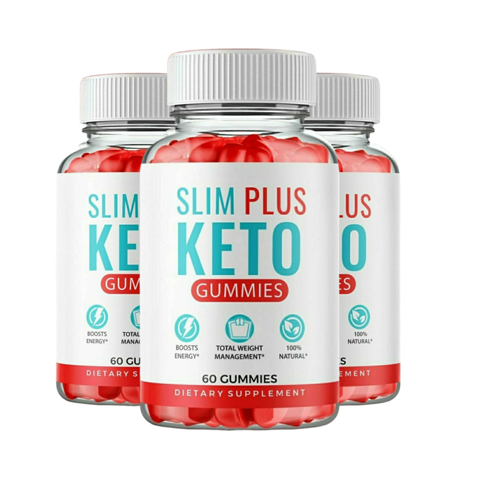 3 Pack Slim Plus Keto Gummies SlimPlus Keto ACV Gummies - 180 Gummies
