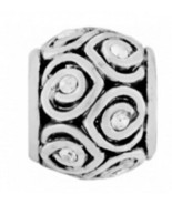 Brighton Mini Spiral Hearts Bead, Silver Finish, J93922, New, Fits MINI ... - $8.55