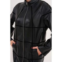 Vinci The Prado Reversible Black Leather Women Leather Jacket image 2