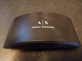 A/X Armani Exchange Black Hard Sunglasses Clam Shell Eyeglasses Glasses Case - £5.43 GBP