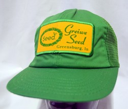 Park Avenue Mesh Farmer Trucker Snapback Large Patch Greiwe Seed Greensb... - $38.00