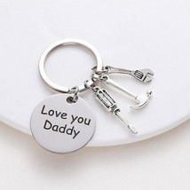 Love You Daddy Toolbelt Keychain Father&#39;s Day Keychain Father&#39;s Gift Dad... - $3.79