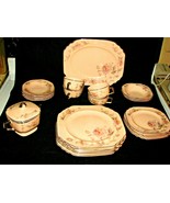 22 pciece, vintage dinnerware plate setting, for 4, usa - £33.08 GBP