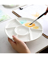 Ceramic Artist Paint Pallet,Tray,Palette,Easy to Clean Porcelain Mixing ... - $351.70 MXN