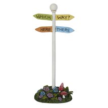 Miniature Fairy Garden Which Way Sign - 6 Inches - $17.50