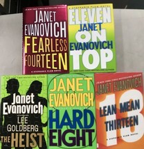Janet Evanovich Hardcover Fearless Fourteen Eleven On Top Lean Mean Thirteen  X5 - £19.45 GBP