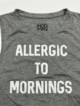 Modern Lux Womens XL Allergic To Mornings Gray Tank Top - £11.01 GBP