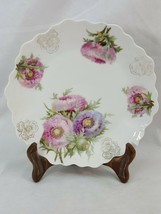 Bavaria Plate with Pink and Blue Flowers EDFA2 - $9.95