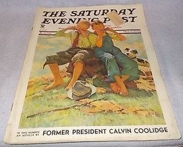Saturday Evening Post Magazine Complete October 6 1934 Eugene Iverd Cover - £10.40 GBP