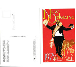 1976 New Orleans Jazz Festival Poster Post Card - £4.63 GBP