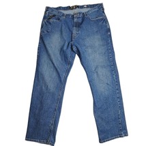 Ariat Rebar M4 Relaxed Boot Jeans Blue Denim Loop Lock Workwear Size 42 ... - $46.98