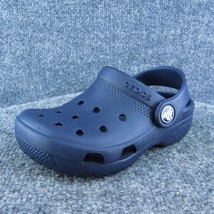 Crocs Boys Clog Shoes Blue Synthetic Slip On Size T 9 Medium - £18.82 GBP