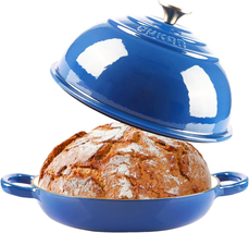 7 Qt Cast Iron Dutch Oven Enameled with Lid for Bread Roasting and Stews - $1,230.44 MXN