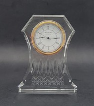 Waterford Crystal Lismore Large 6.5&quot; Clock 107753 Signed Wateford Irland  - £121.46 GBP