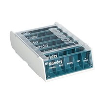 Anabox Weekly Pill Organiser - Turquoise  - $26.00