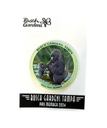 Busch Gardens Tampa 2024 Pass Member Button – Gorilla &amp; Baby Design – 2.5" - $9.00
