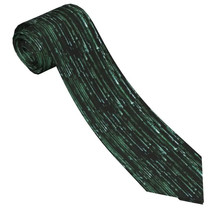 The Matrix Trinity Film Necktie Men Skinny Polyester 8 cm Narrow Binary Code - £9.01 GBP
