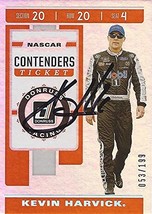 Autographed Kevin Harvick 2020 Panini Donruss Contenders Ticket Prizm (#4 Mobil - £40.82 GBP
