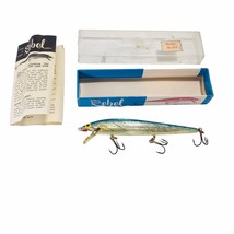 Vintage Fishing Lure Rebel Minnow Sinker S1203 Blue Back Chrome New n/Box 4 1/2&quot; - £26.50 GBP