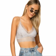 Free People silver constellation soft bra Small new - $27.98