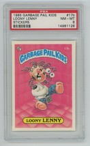 1985 Topps Garbage Pail Kids OS1 Series 1 LOONY LENNY 17b GLOSSY Card PS... - £116.81 GBP