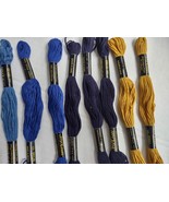 J&amp;P Coats Black and Blue Embroidery Floss Cross Stitch Thread Variety Co... - £11.78 GBP