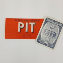 PIT Trading Card Game Replacement Instruction Booklet Manual 1959 Parker Brother - £2.95 GBP