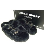 Urban Sport by J/Slides Babee Size US 8 M Women&#39;s Faux Fur Slide Slipper... - £24.01 GBP