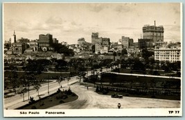 RPPC Panorama Sao Paolo Brasile 1920s Unp DB Cartolina H8 - £8.01 GBP