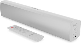 Majority 15 Inch White Soundbar For Tv, Bluetooth Sound Bar 50, Movies |... - $39.98