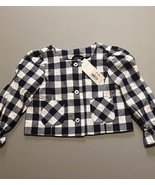 18-24M Janie and Jack Girl Gingham Cropped Jacket Merchant Marine BNWTS $69 - $41.10 CAD