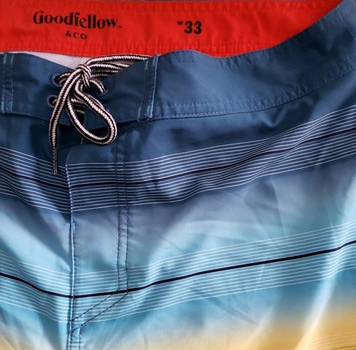 Goodfellow & Co™ Board Shorts ~ Men's Size 33 ~ 10" Inseam ~ Deep Blue Rapido Item image 3