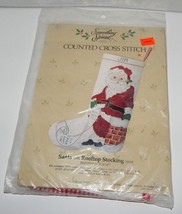 Something Special Counted Cross Stitch Santa on Rooftop Stocking - £23.97 GBP