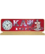 KAPPA ALPHA PSI FRATERNITY Wood Desktop Clock Domed Desktop Clock - £42.14 GBP