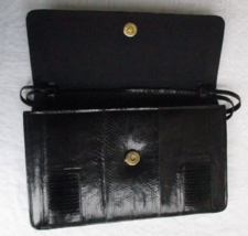 Saldana Genuine Reptile Skin Leather Clutch Bag Handbag Philippines Blac... - $33.24