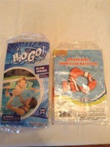 Splash n Swim Nemo splash ring  Bestway H2O Go dolphin armbands Lot of 2 - £10.90 GBP