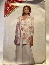 Butterick See &amp; Sew 5640 Sewing Pattern Misses Jacket Top Skirt NOS PET ... - £6.09 GBP
