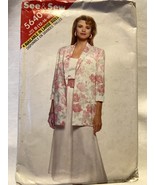 Butterick See &amp; Sew 5640 Sewing Pattern Misses Jacket Top Skirt NOS PET ... - £4.85 GBP