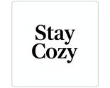 Stay Cozy Sticker | Winter Typography Slogan, Minimal Text Kiss-Cut - $4.99+