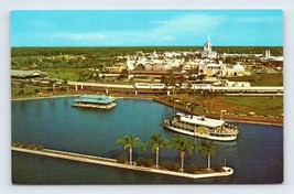 Magic Kingdom Aerial Walt Disney World Orlando FL Florida UNP Chrome Postcard P2 - £2.29 GBP