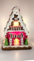 Kurt Adler 7 Inch Battery Operated LED Light Up Gingerbread Junction House NEW - $39.99