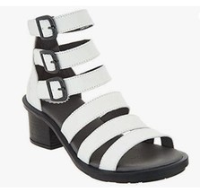 Fly London Women Sandals Block Heel Gladiator Ceda Leather 35 US 5 Off White - £54.75 GBP