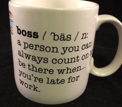 Russ Berrie Boss definition Cartoon Coffee Mug funny - $7.89