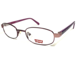 Levi&#39;s Kinder Brille Rahmen LS 1504 A030 Lila Pink Rotgold Oval 46-18-130 - $36.93