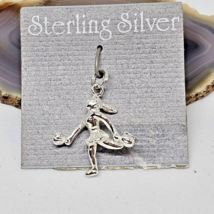 925 Sterling Silver - Cheerleader Charm Pendant - £13.30 GBP