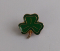 3 Leaf Clover St. Patrick&#39;s Day Shamrock Enamel Lapel Hat Pin - $7.28