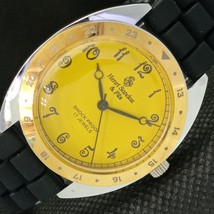 Mechanical Henri Sandoz &amp; Fils Vintage Swiss Mens Yellow Watch 602-a313502-6 - £19.60 GBP
