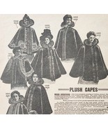1900 Womens Plush Capes Advertisement Victorian Sears Roebuck 5.25 x 7&quot; - $368.02 MXN