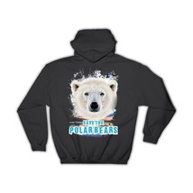 Polar Bear Nature : Gift Hoodie Wild Animals Wildlife Fauna Safari Species - £28.85 GBP